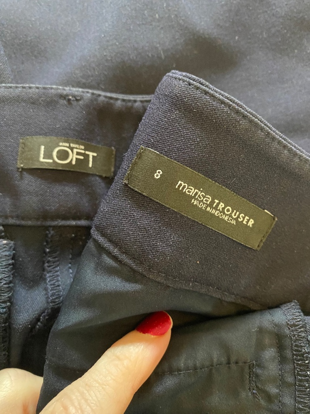 Loft Marisa Trouser Navy